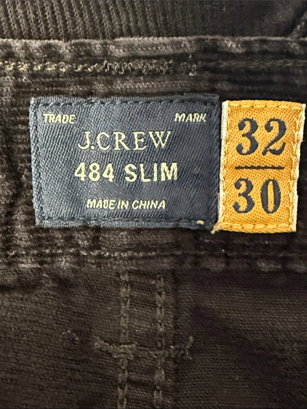 J.Crew 484 Slim Brown Corduroy Pants Men’s 32x30